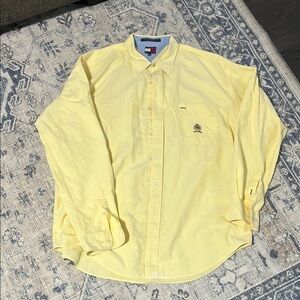 Tommy Hilfiger Yellow Casual Button Down Shirt